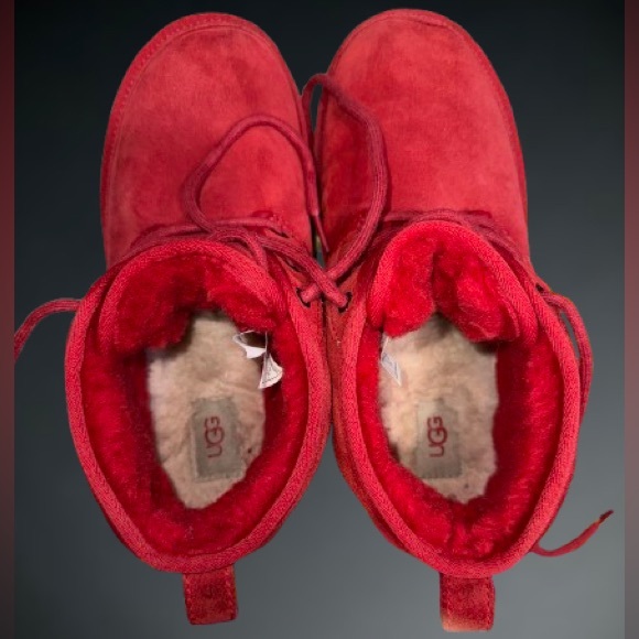 Ugg men’s red Neumel boots; sz 9 - Picture 6 of 7